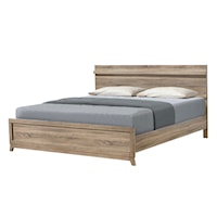 Tilston Rustic Contemporary Panel Bed - King