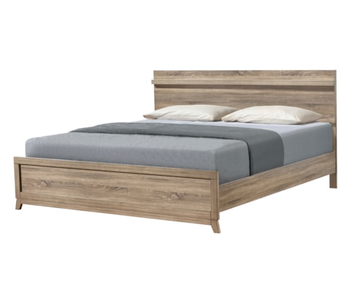 Tilston Rustic Contemporary Panel Bed - Queen