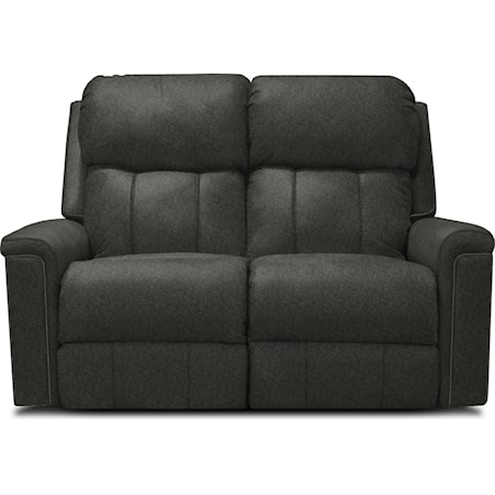 Casual Double Reclining Loveseat with Power Headrest