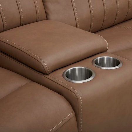 Power Reclining Console Loveseat