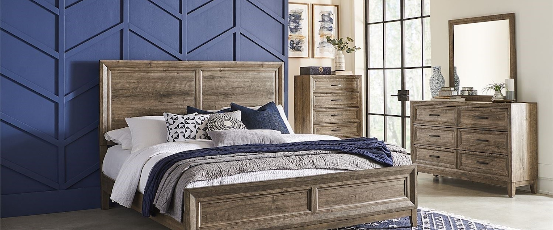 Casual Queen Panel Bedroom Group