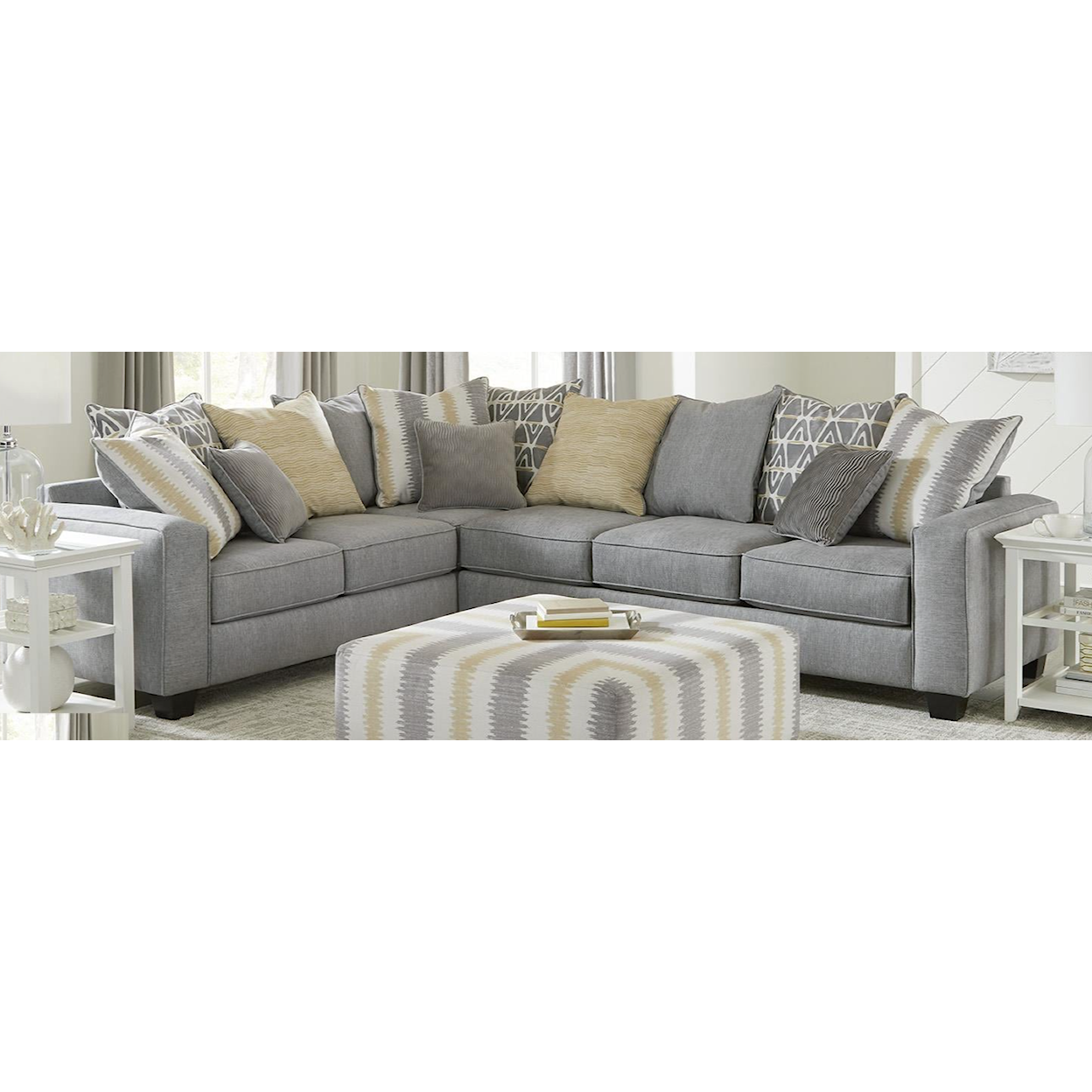 Albany 0465 2-Piece Sectional Sofa 