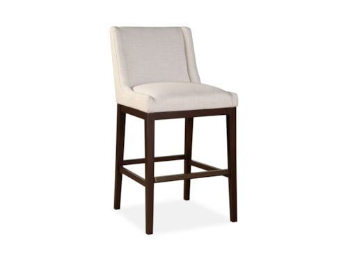Transitional Bar Stool with Low Back