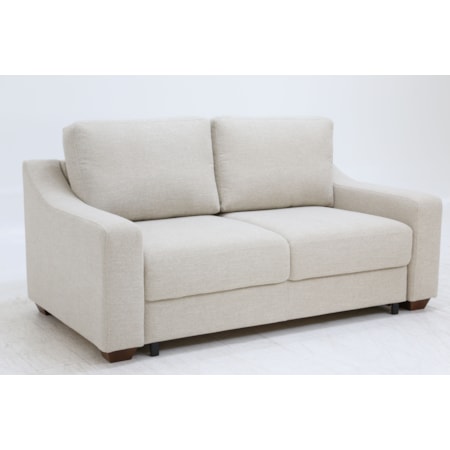 Sloping Track-Arm Loveseat Full Sleeper