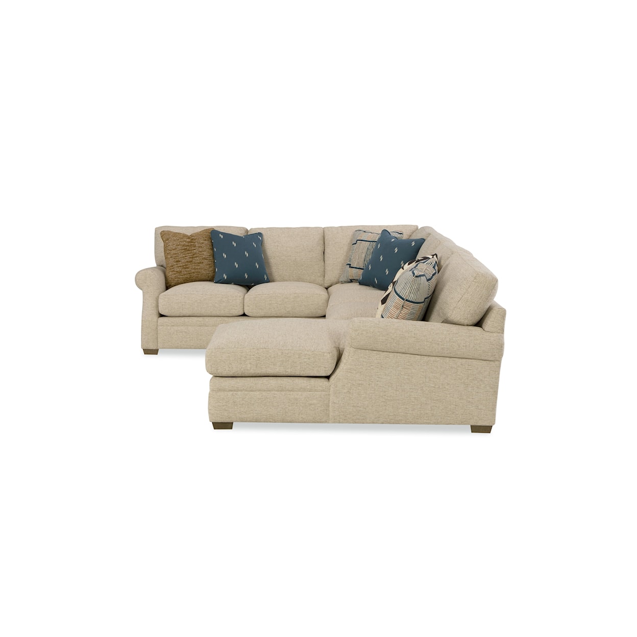 Craftmaster 723650BD Sectional with RAF Chaise