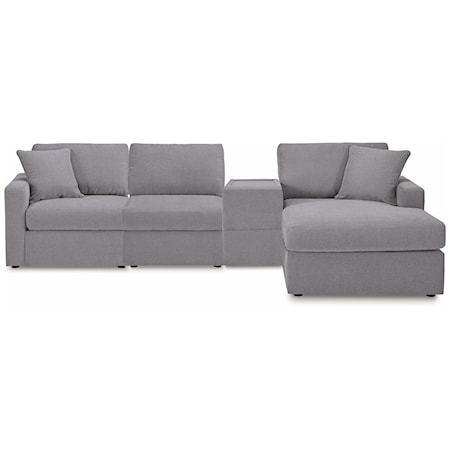 4-Piece Sectional With Chaise