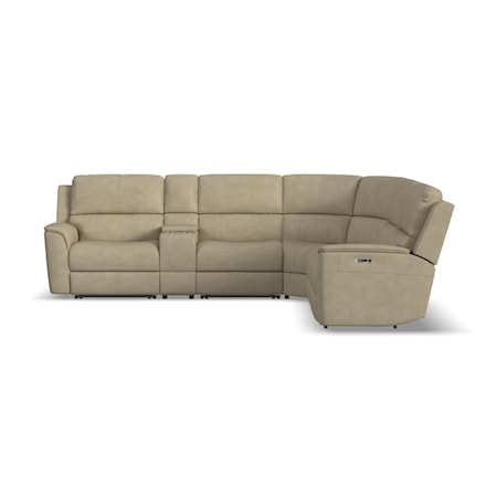 Power Headrest &amp; Lumbar Reclining Sectional