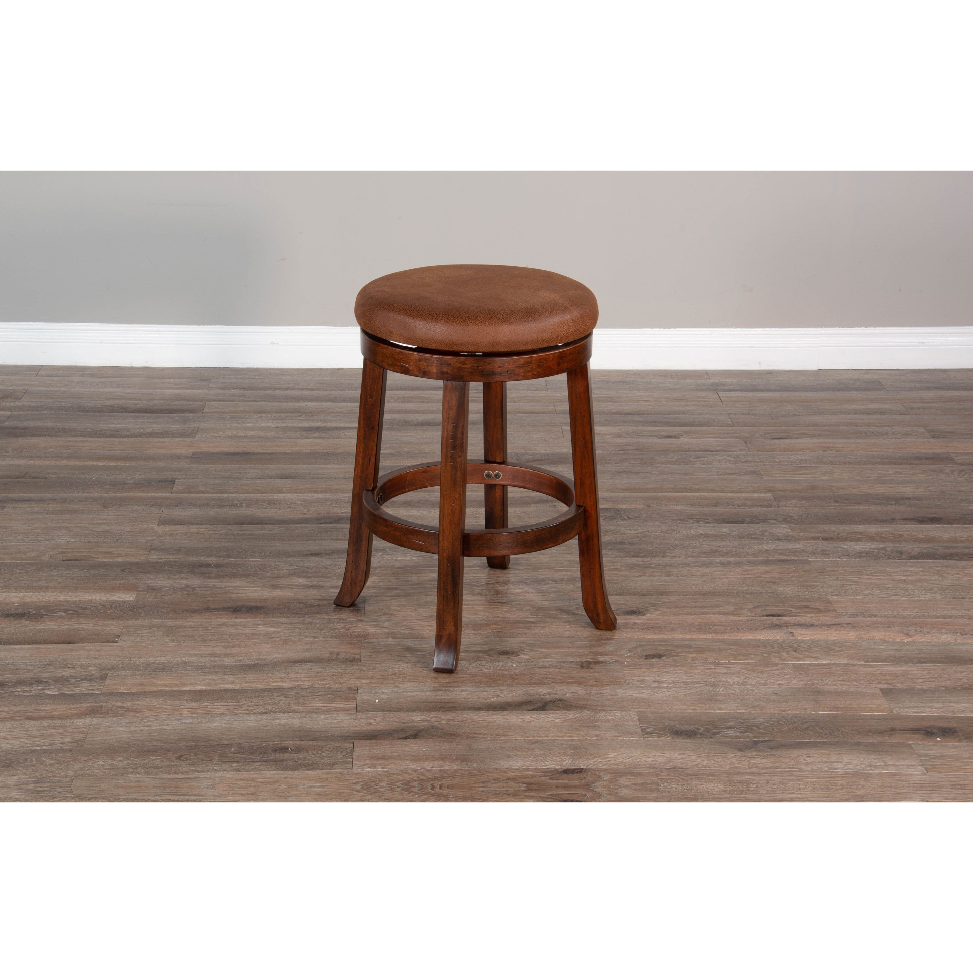 24"H Swivel Stool, Cushion Seat