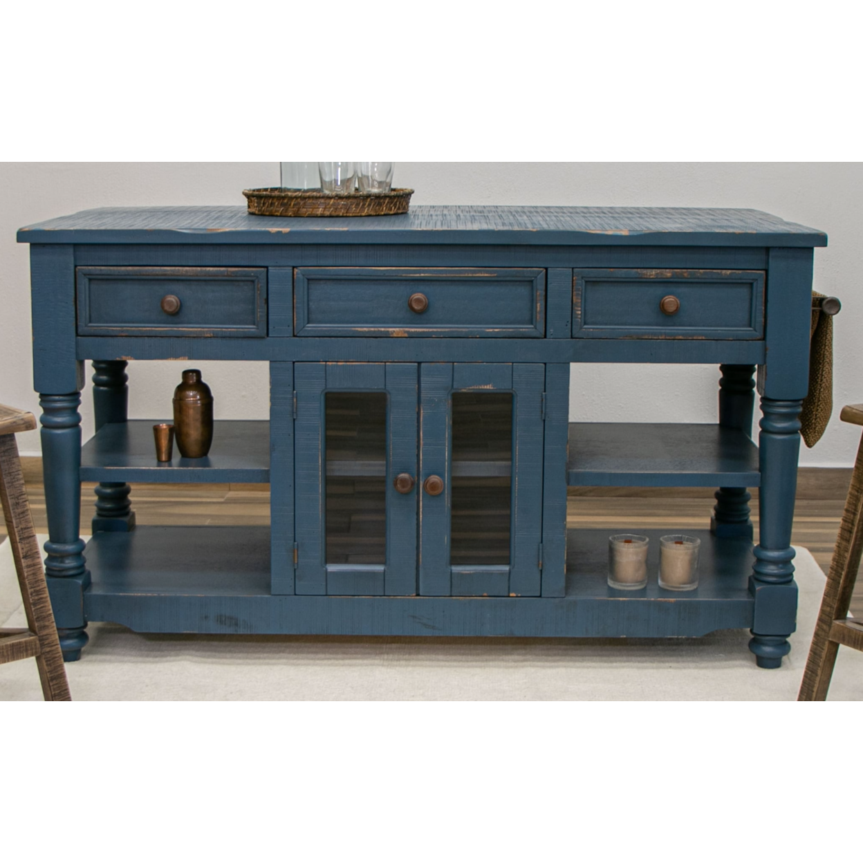 International Furniture Direct Aruba IFD7331KSLDK Rustic 3 Drawer International furniture direct aruba ifd7331ksldk rustic 3 drawer