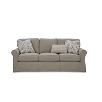 Casual 3-Cushion Sleeper Sofa with Innerspring Mattress