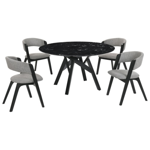 Contemporary 5-Piece Dining Set