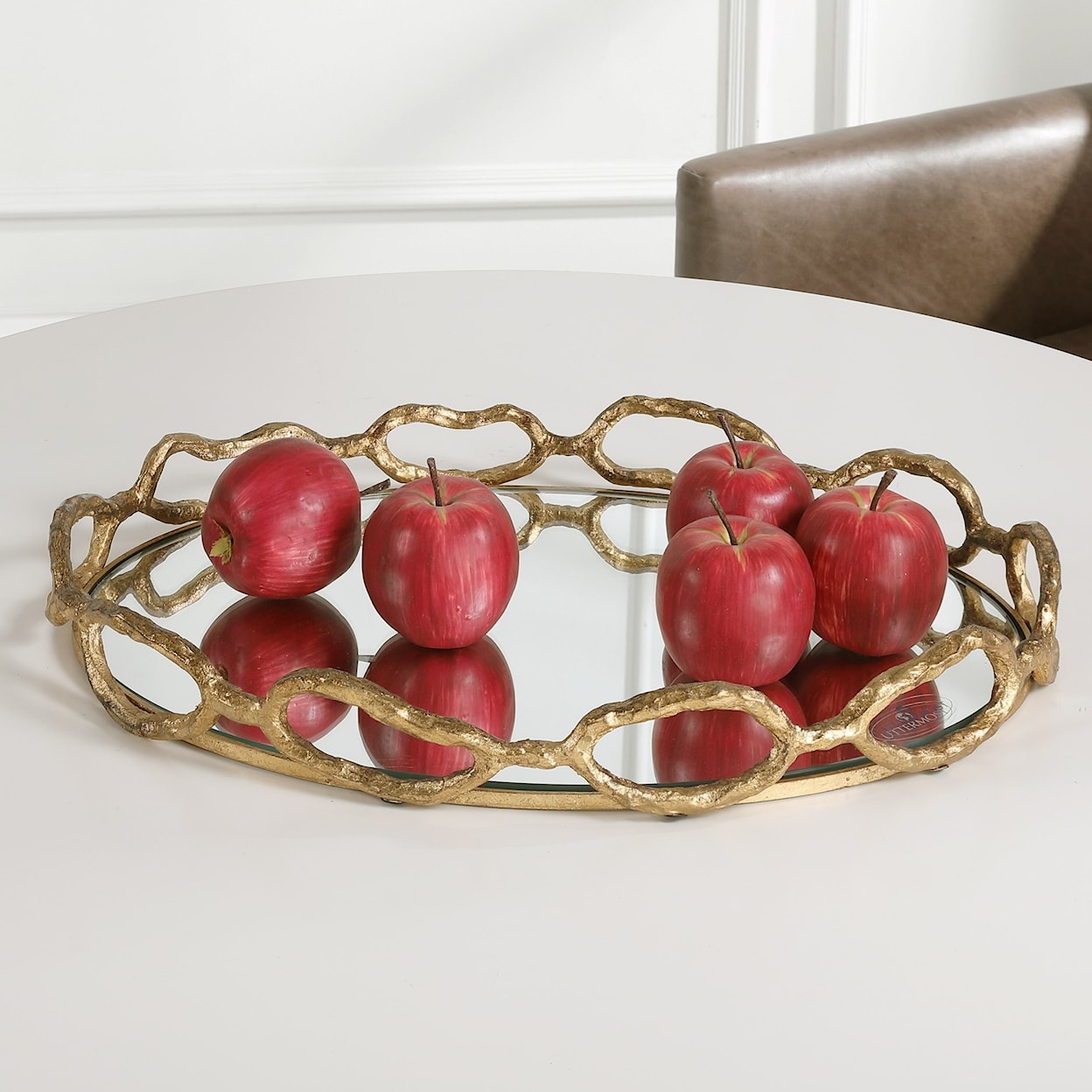 Uttermost Accessories Cable Chain Mirrored Tray