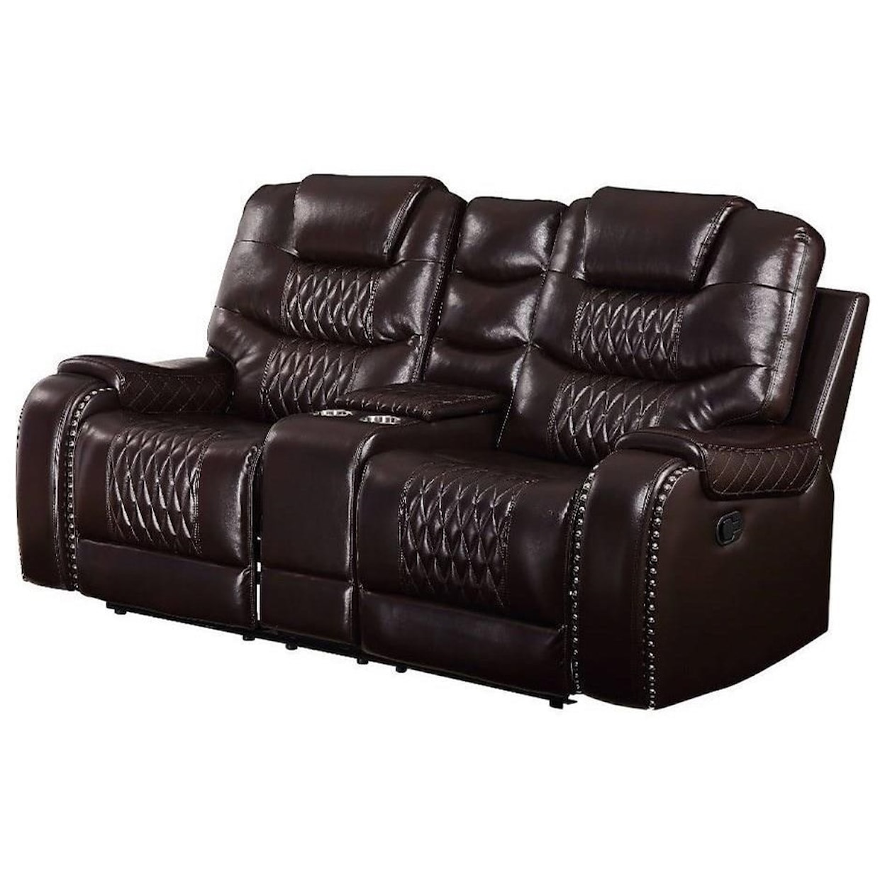 Acme Furniture Braylon Reclining Loveseat w/Console