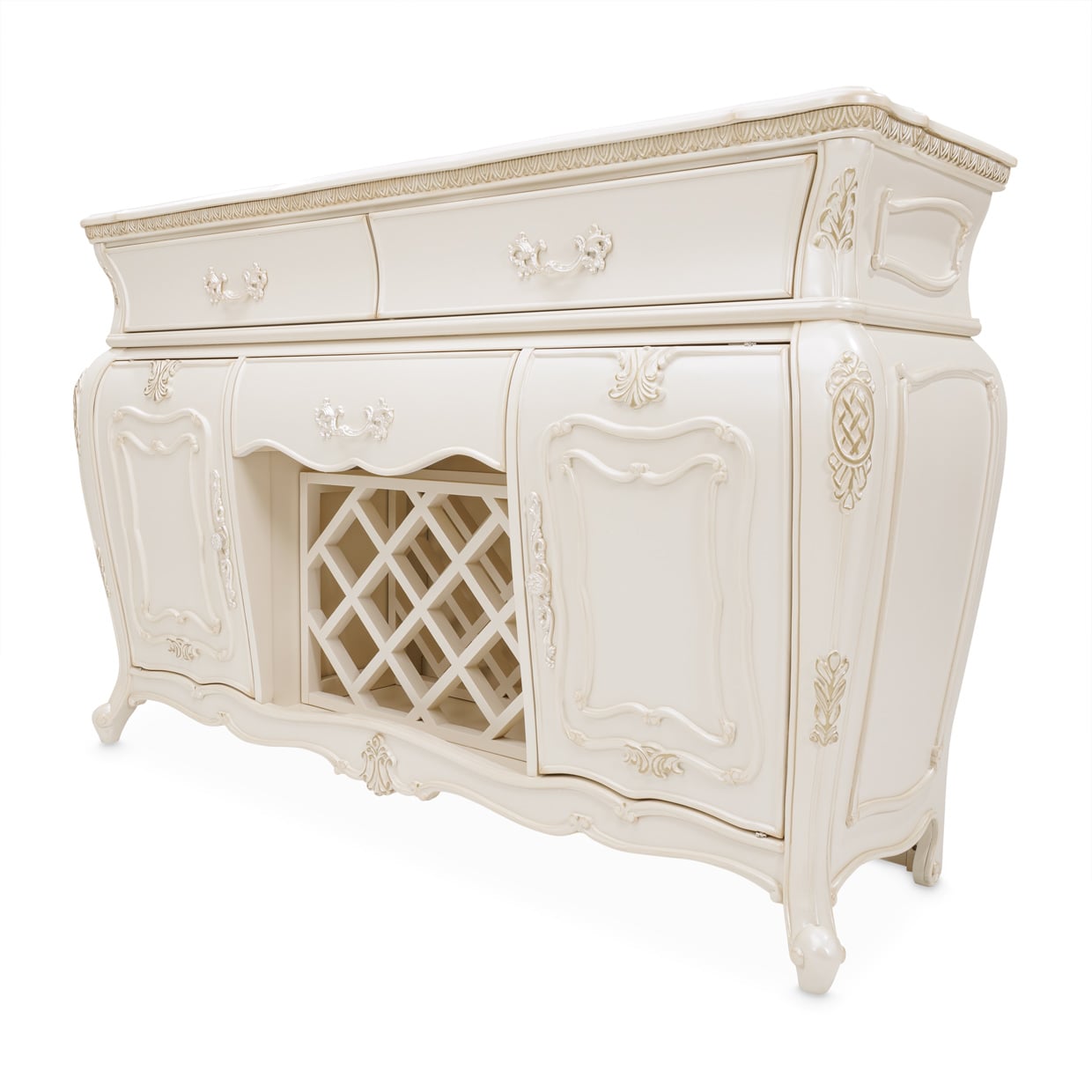 Michael Amini Lavelle Classic Pearl 3-Drawer Sideboard