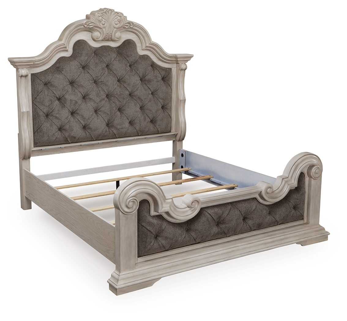 Queen Upholstered Panel Bed
