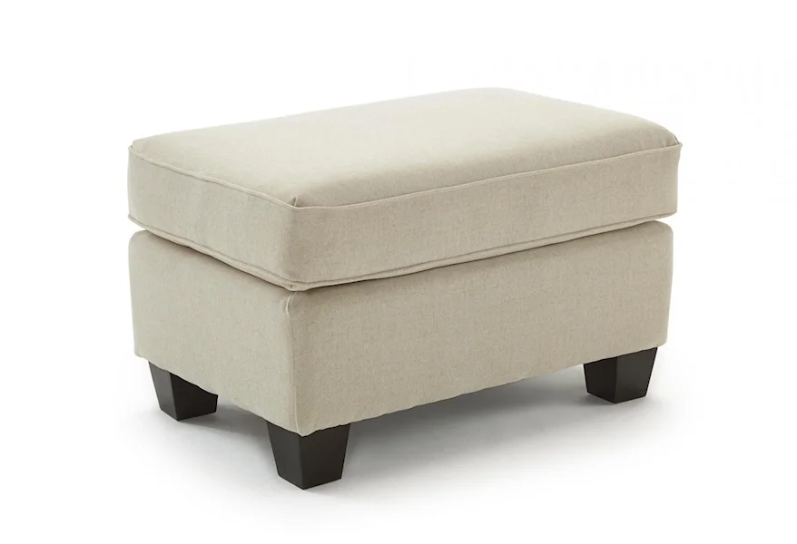 Annabel Ottoman with Exposed Wooden Legs by Best Home Furnishings at Best Home Furnishings