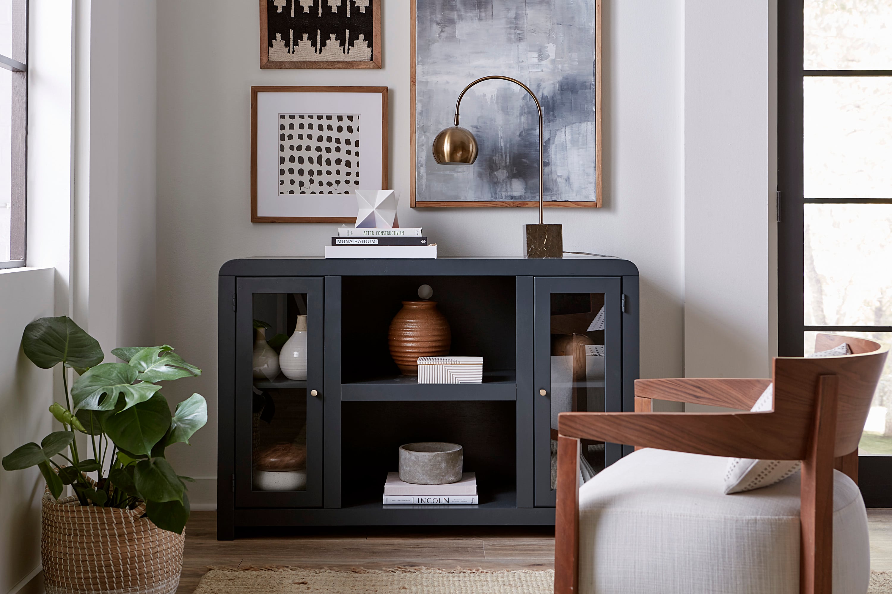 6-Shelf 51" Console with 2-Doors