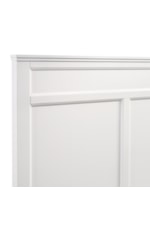 New Classic Andover Transitional Queen Panel Bed with Decorative Molding