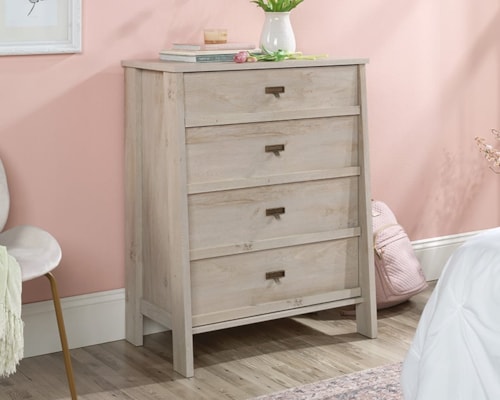 Modern Farmhouse 4-Drawer Chest with Tip Restraint Safety Strap