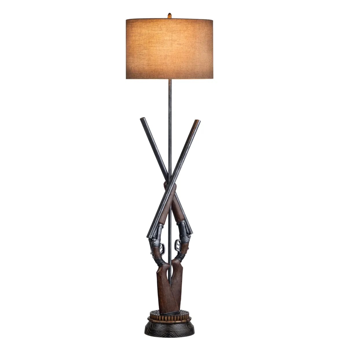 Double Barrel Floor Lamp