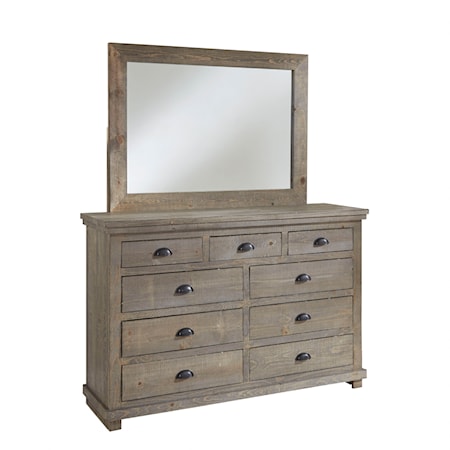 Drawer Dresser & Mirror