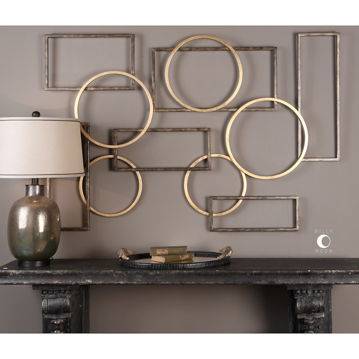 Uttermost Alternative Wall Decor Elias Bronze And Gold Wall Art