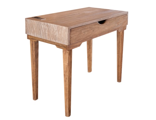 Transitional Desk with Microfiber-Lined Drawer