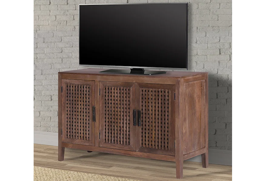 Crossings Portland Entertainment Console by Paramount Furniture at Reeds Furniture