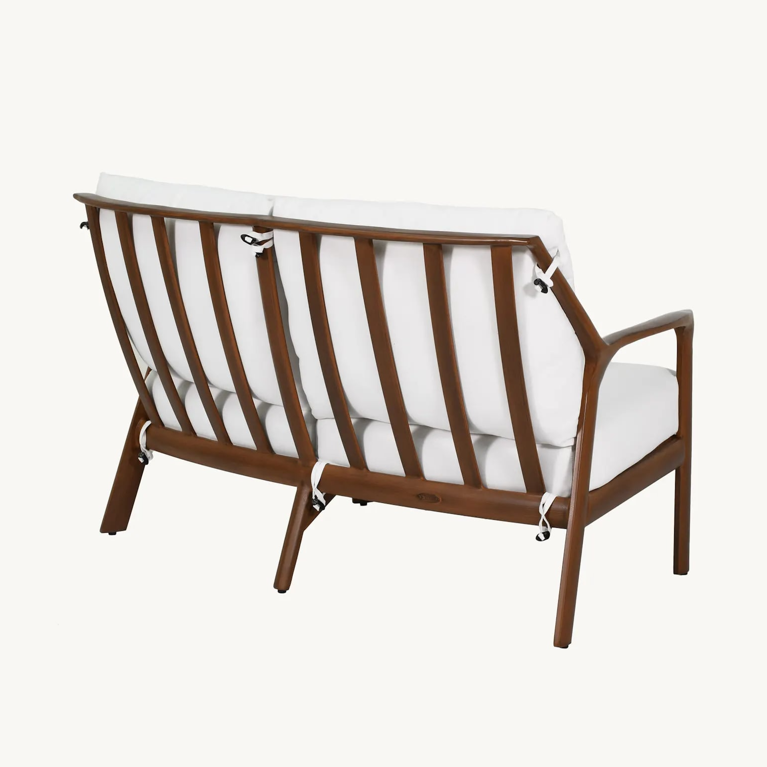 Cushioned Crescent Loveseat