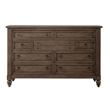 9-Drawer Dresser &amp; Mirror Set