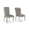 Crown Mark Caldwell Upholstered Dining Side Chair with Tufting