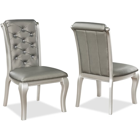  Upholstered Dining Side Chair with Tufting