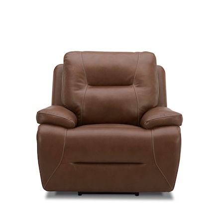 Leather Swivel Glider Power Recliner