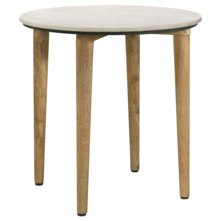 Aldis Marble Top Side End Table and