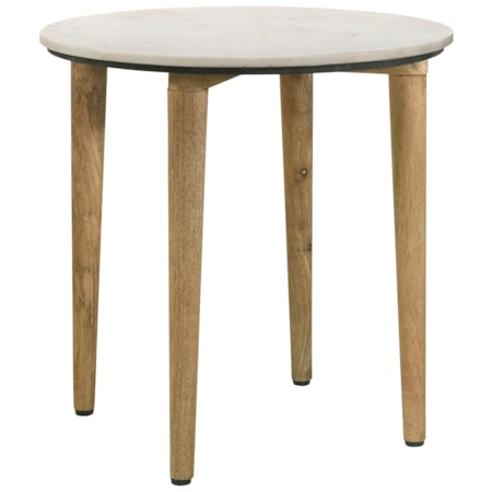 Aldis Marble Top Side End Table and