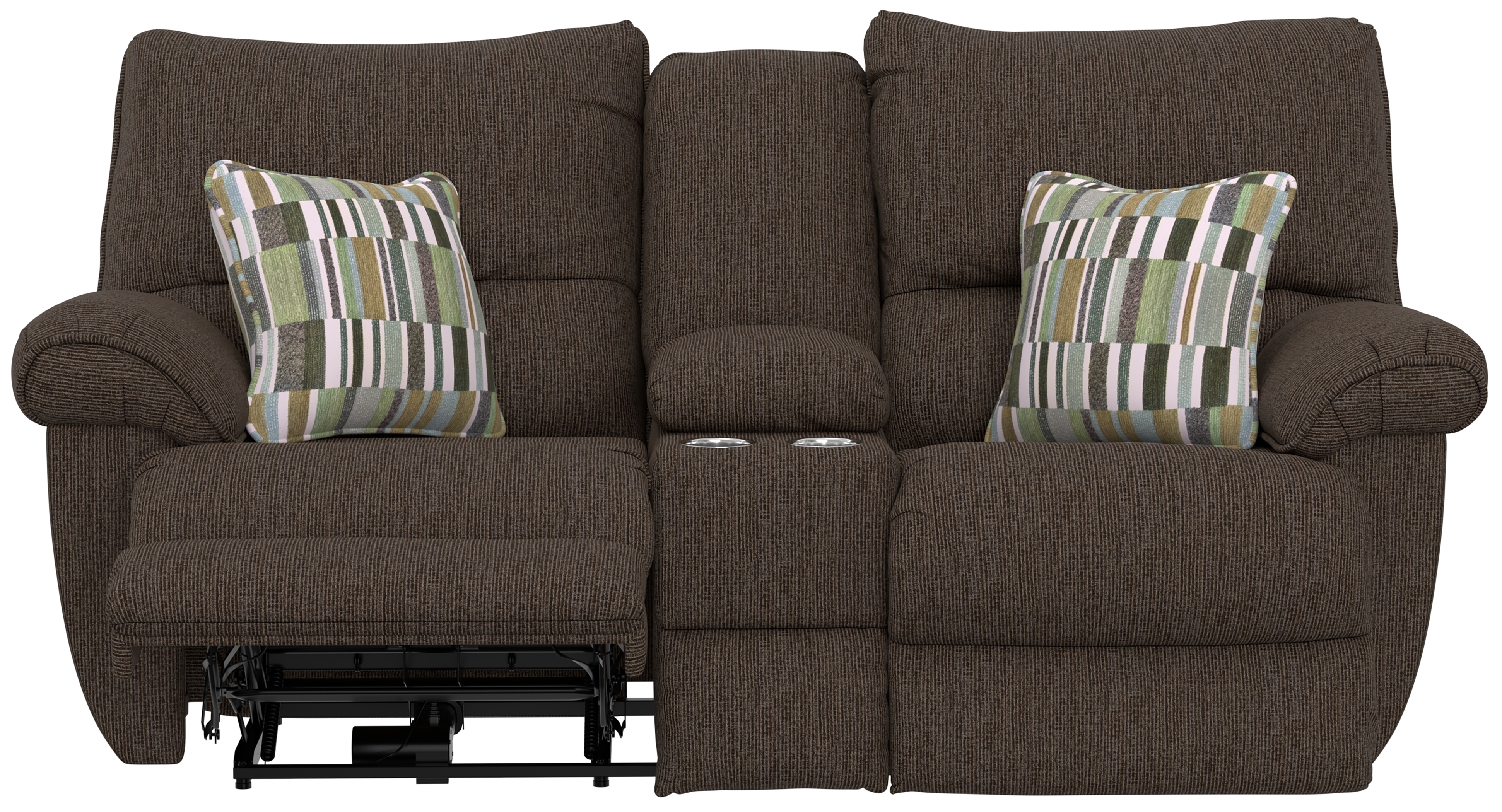 Lay Flat Power Reclining Console Loveseat
