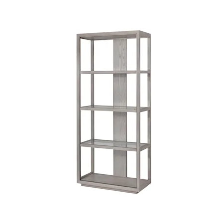 Contemporary Etagere with Open Shelving