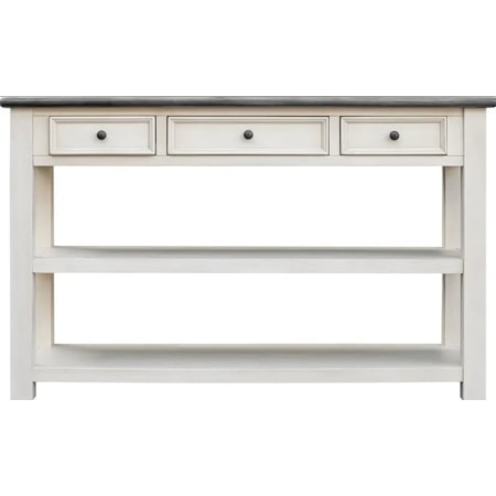 3-Drawer Console Table