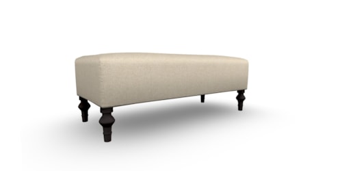 Traditional Upholstered Bench with Two Pillows