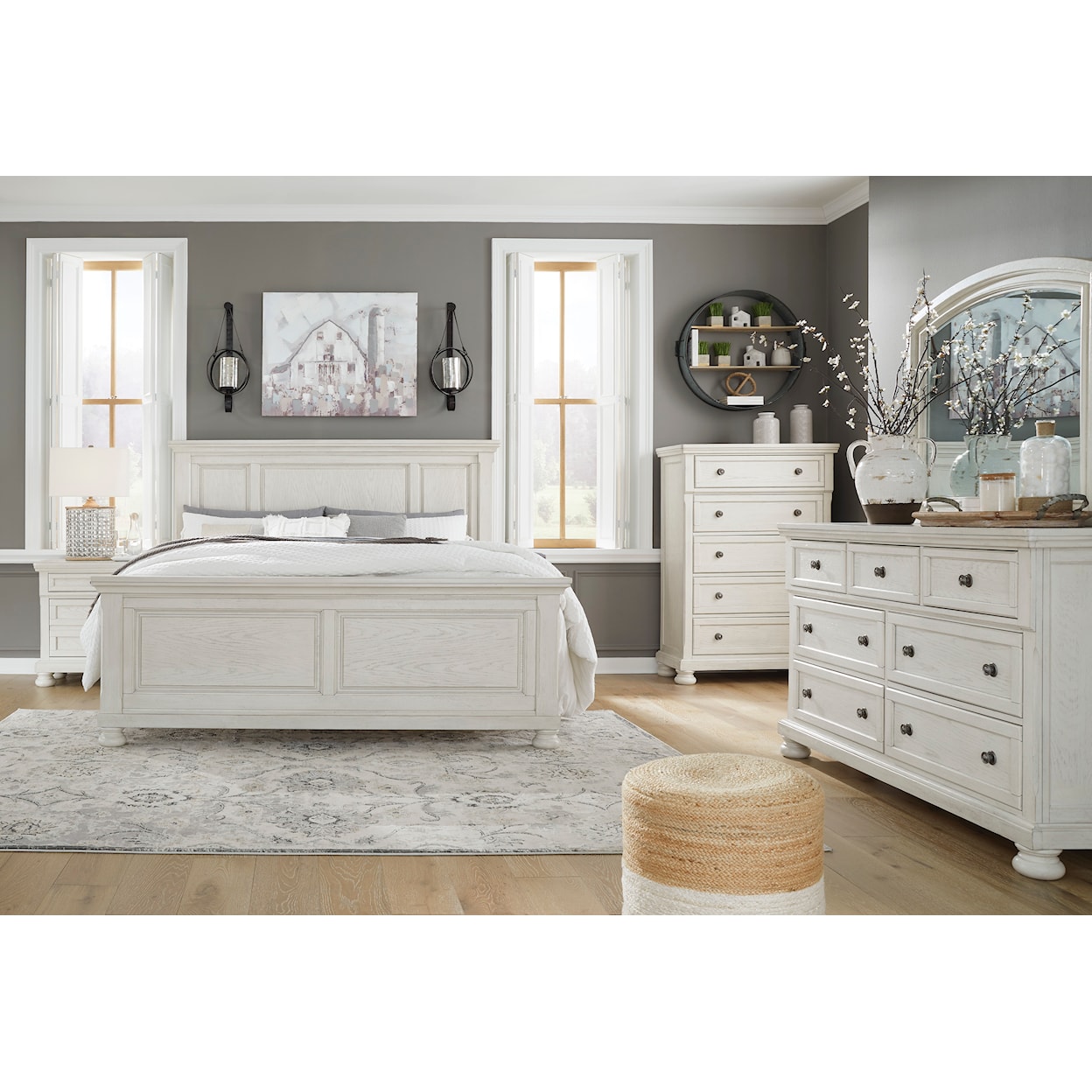 Ashley Robbinsdale Robbinsdale King Panel Bed