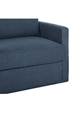 Flexsteel Flex Flex 6-Seat Sectional with Narrow Arm - Denim