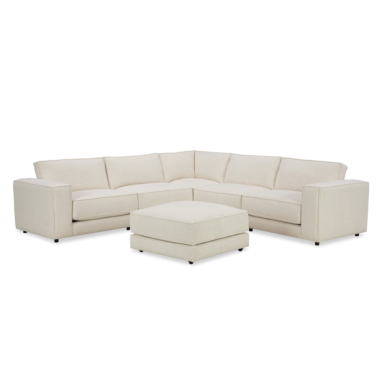 Craftmaster 734801BD Modular Sofa with 4 Seats and 1 Ottoman