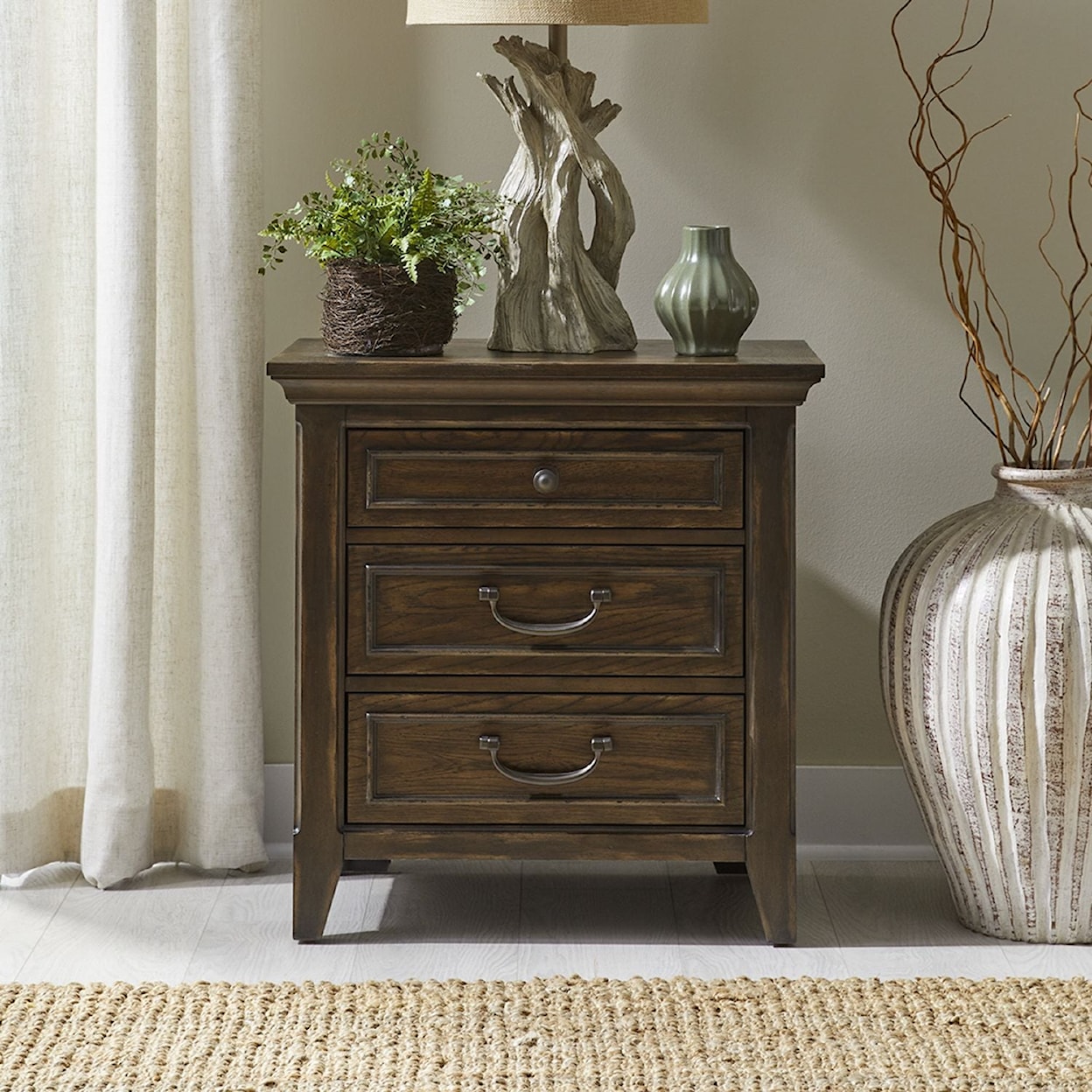 Liberty Furniture Paradise Valley 3-Drawer Nightstand