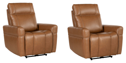 Transitional Zero Gravity Power Recliner with Power Headrest (Set of 2)