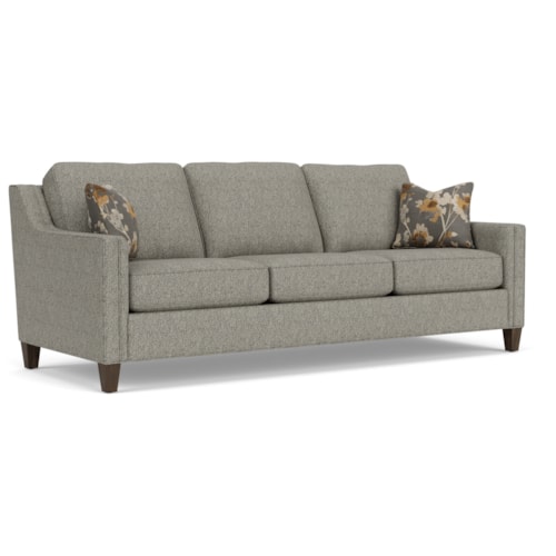 Transitional Sofa with Tapered Legs