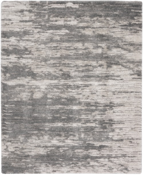 7'10" x 9'10" Charcoal/Ivory Rectangle Rug