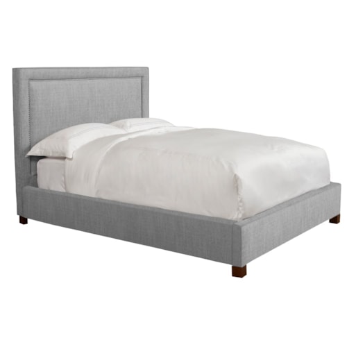Transitional Upholstered Queen Bed