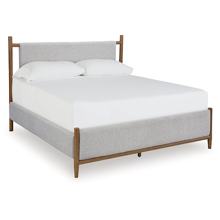 Queen Upholstered Panel Bed