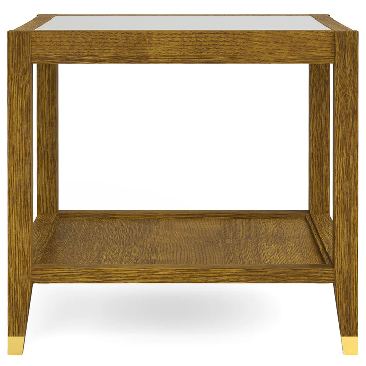 Surrey Hills Side Table with Glass Top