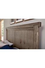 Dovetail panel headboard